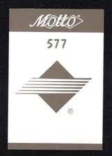 U.S. Sprint Communications Vintage 1987 Motto Game Trivia Card #577