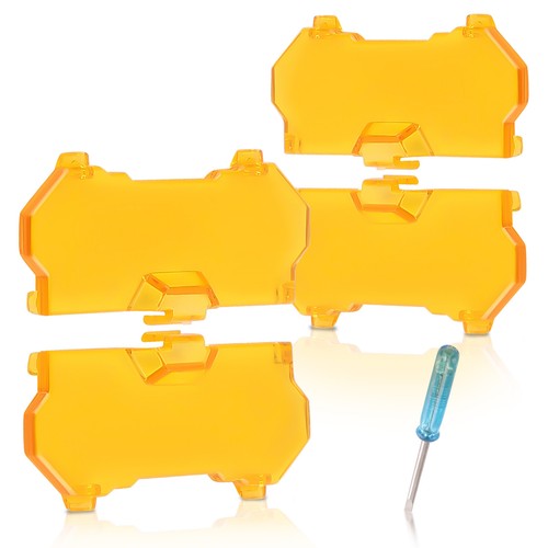 Amber Light Shield for maXpeedingrods 3.5" Round LED Driving Lights PC 4PCS - Picture 2 of 12