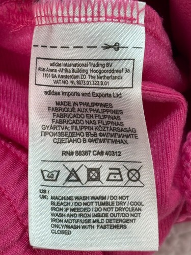 Adidas Women’s Hot Pink Shiny Fleece Joggers XL E16489 Lounge Sweatpants - Picture 7 of 10