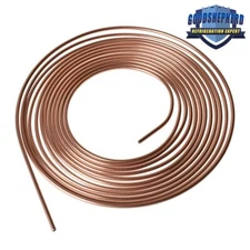 3/16 OD 25 Ft Coil Roll All Size Fittings Copper Nickel Brake Line Tubing Kit