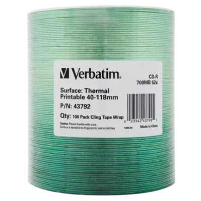 Verbatim CDR 700mb 52X bedruckbar (100er Pack) - Kostenlose Lieferung am nächsten Tag