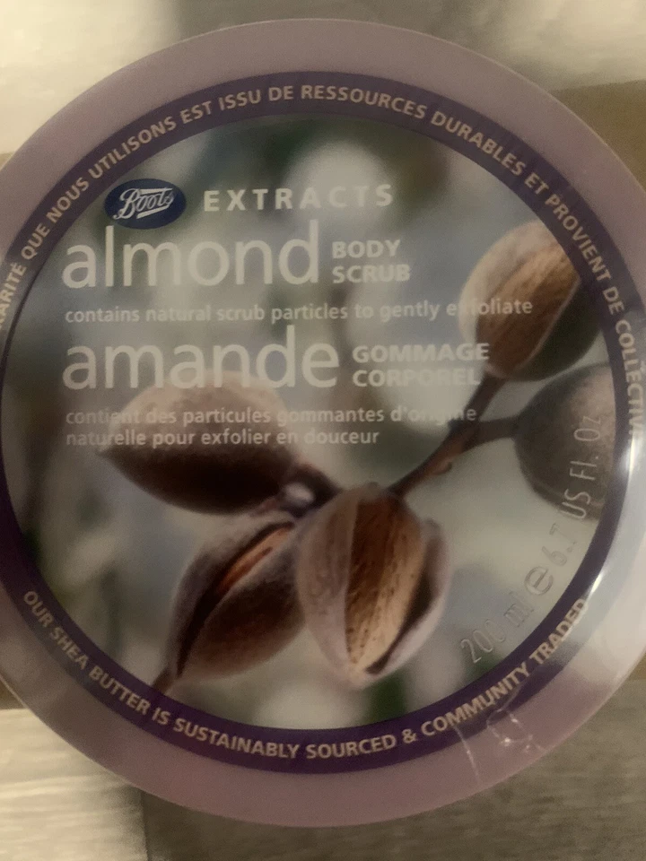 Almond Extract Body Scrub Paste Exfoliating & Smoothing X3 Tubs - Image 2 of 2