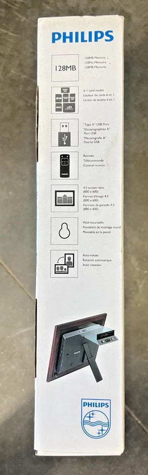 Philips Home Essentials Digital PhotoFrame SPF3400/G7 - Image 2 of 3