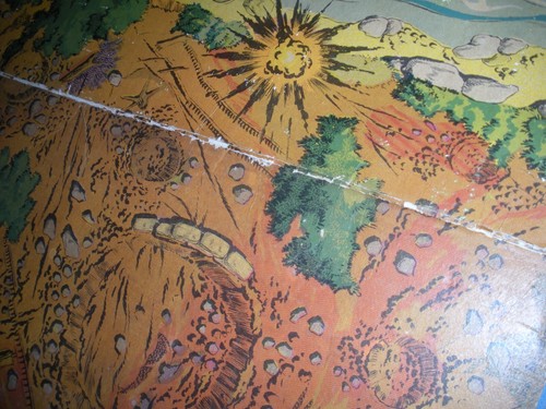 Tablero Wargaming Vintage Con Miniatura 9 Vehículos y 15 Soldados 27" X 36" - Imagen 6 de 21