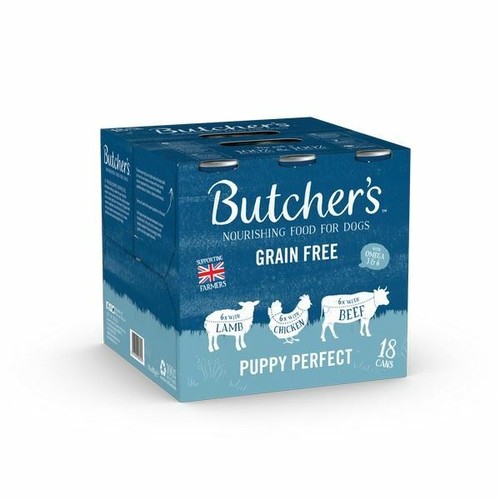Butchers Puppy Dog Food Lamb Chicken Beef in Jelly Grain Free 18 Pack x