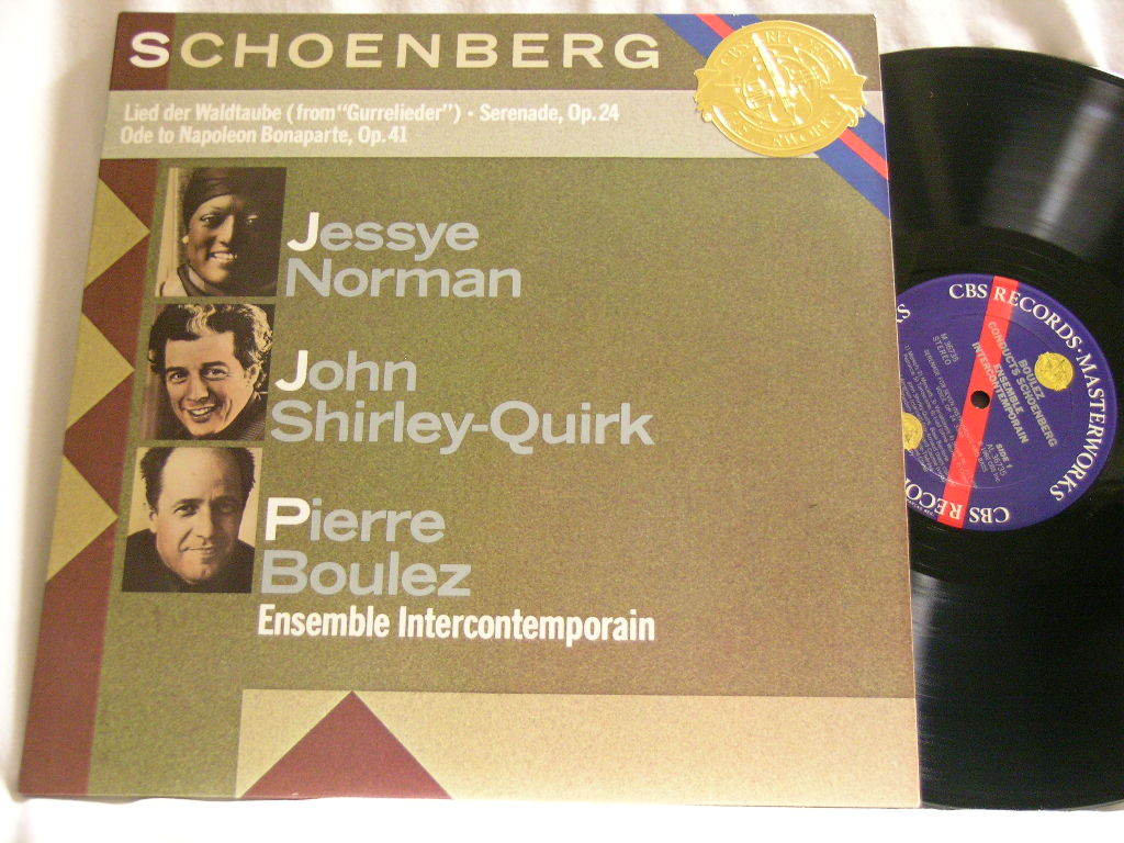 SCHOENBERG Lied Serenade Ode Jessye Norman John Shirley-Quirk 