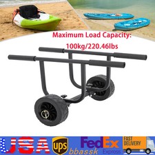 Kayak Canoe Boat Carrier Dolly Trailer Tote Trolley Transport Cart Wheel