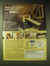 1989 Foley-Belsaw Planer-Molder-Sander-Saw Ad - Your workshop can pay off Big!