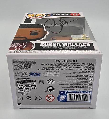 BUBBA WALLACE SIGNED FUNKO POP DR. PEPPER 23 XL TEAM RACING UG COA - Picture 3 of 7