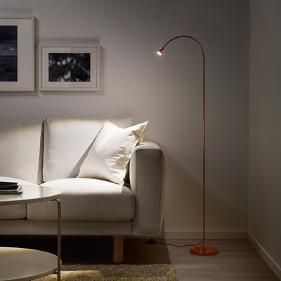 Ikea Jansjo Led Floor Read Lamp Copper Color New Ebay