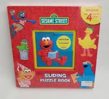 Sesame Street Sliding Puzzle Book Storybook 4 Puzzles 5 Years and Up