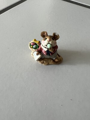 Wee Forest Folk Happy Easter,  Dated 1988. Signed AP, With a defect.
