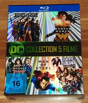 DC Superman & Co (Blu-ray Collection im Schuber~FSK-16) [5 DCU-Movies] NEU/OVP  - Bild 1 von 4