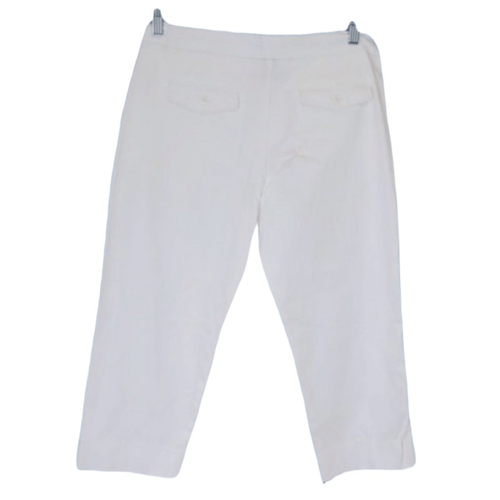 The Limited White Comfy Beachy Vacation Capri Pants Size 4 New - Picture 2 of 6