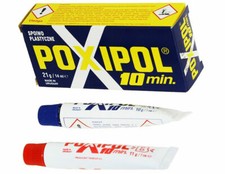 NEW Grey Poxipol Epoxy Putty Metal Ceramic Sealant Wood Glue Strong Easy 10min