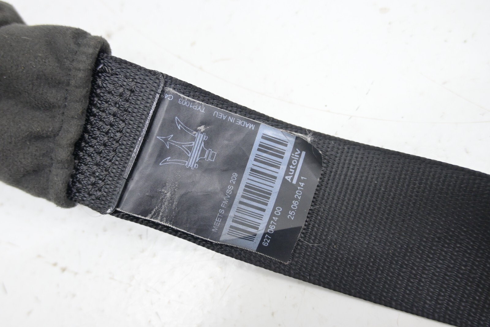⭐ 14-17 Maserati Ghibli Front Left Driver Seat Belt Retractor Strap Black Oem