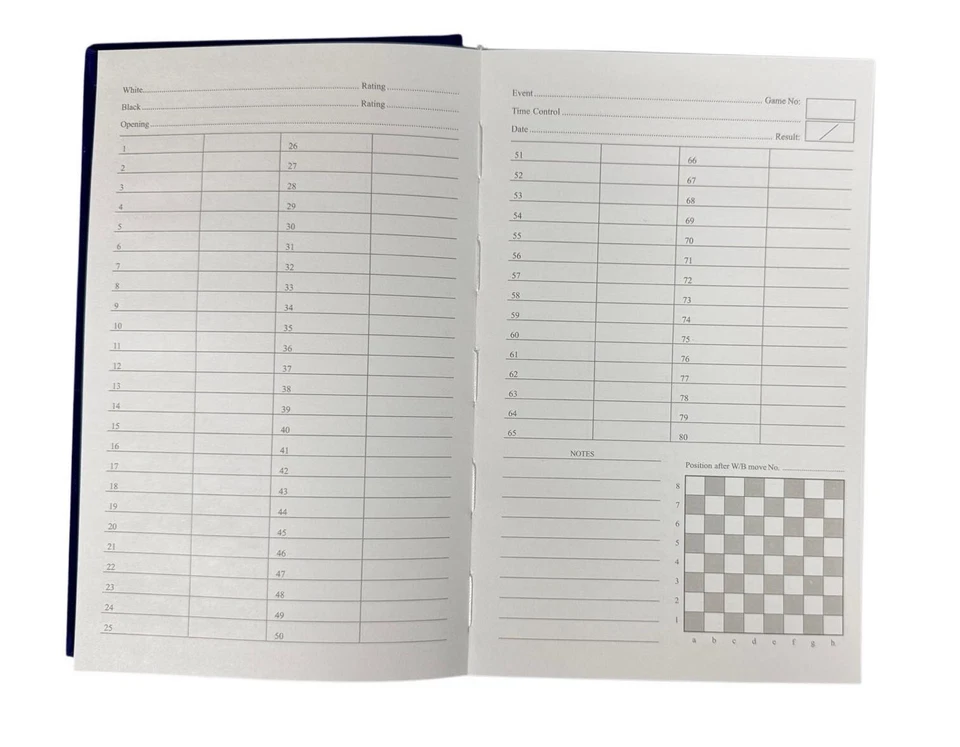 Libro de marcadores de ajedrez de tapa dura - terciopelo amarillo Foto 3 de 3