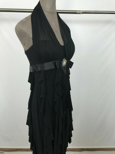 Betsy & Adam By Linda Bernell Women Black Cocktail Dress 6 - Picture 9 of 12