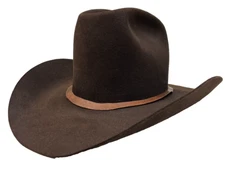 Nice VTG 1970s RESISTOL XXX 3X BEAVER COWBOY HAT, 6 3/4 Brown Western Rodeo
