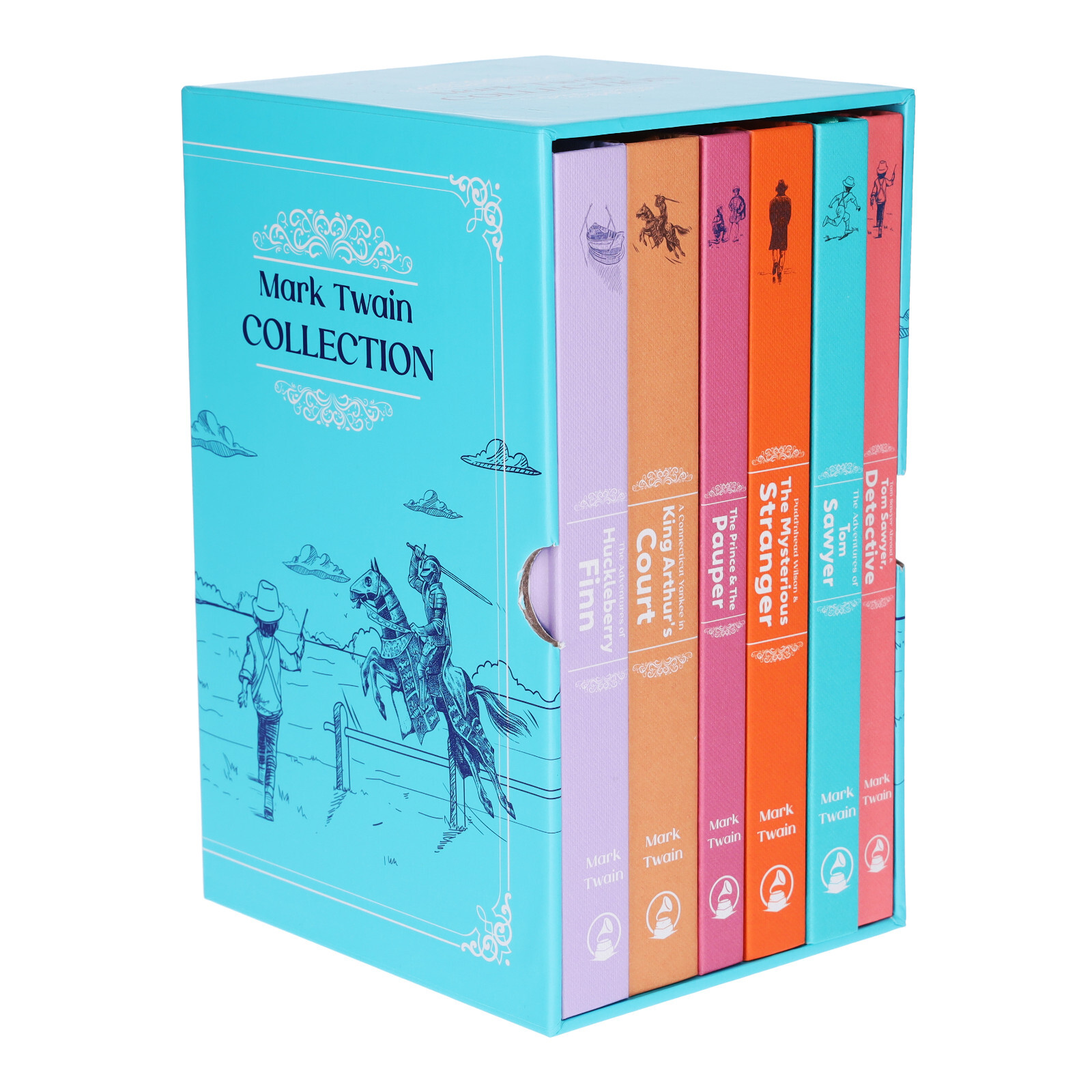 The Mark Twain Deluxe 6 Books Collection Box Set - Fiction - Hardback