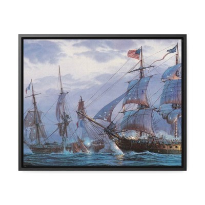The USS Constitution Old Ironsides 2 - Framed Canvas Print 
