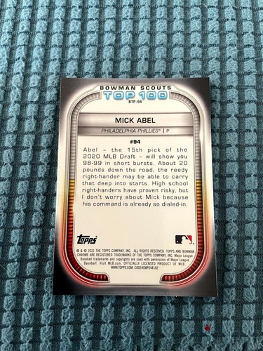 2021 Bowman Scouts Top 100 Chrome Base U Pick! Multiple Variations New Mint - Picture 27 of 27