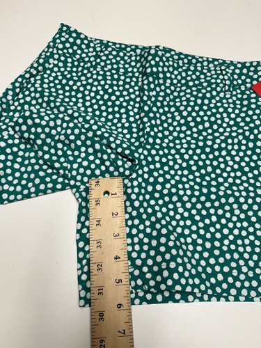Spanx Polka Dot Kelly Green Pull On Sunshine Shorts 6" Women's Size S NWT - Picture 8 of 8