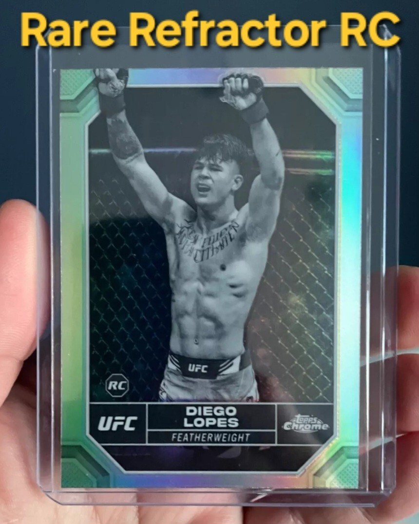 Diego Lopes Rookie Negative Refractor - 2024 Topps Chrome UFC #26 ⭐️🥊RC Rare