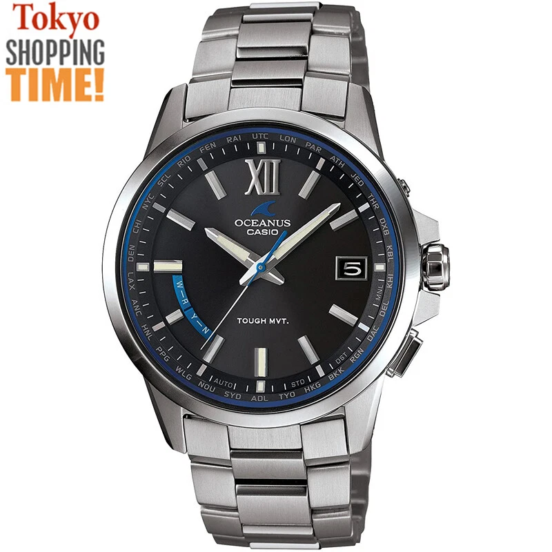 Reloj Casio Oceanus Clásico OCW-T150-1AJF Titanio Radio Solar Hombre Hecho en Japón