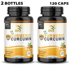 Turmeric Curcumin 95 With Black Pepper Pills Extra Strength Tumeric Caps 120 ct