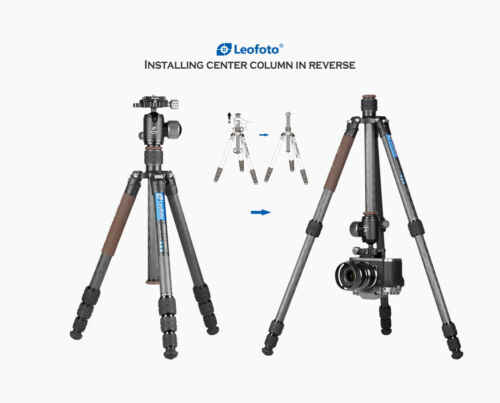 【Leofoto USA】Leofoto LX-224CT + XB-32Q Reversible Travel Tripod with Ball Head - Picture 2 of 12