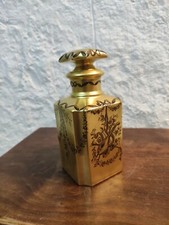 Bottiglia Porcellana LimogesBalletto Di ParigiOro Dipinta A Mano Antica Vintage 