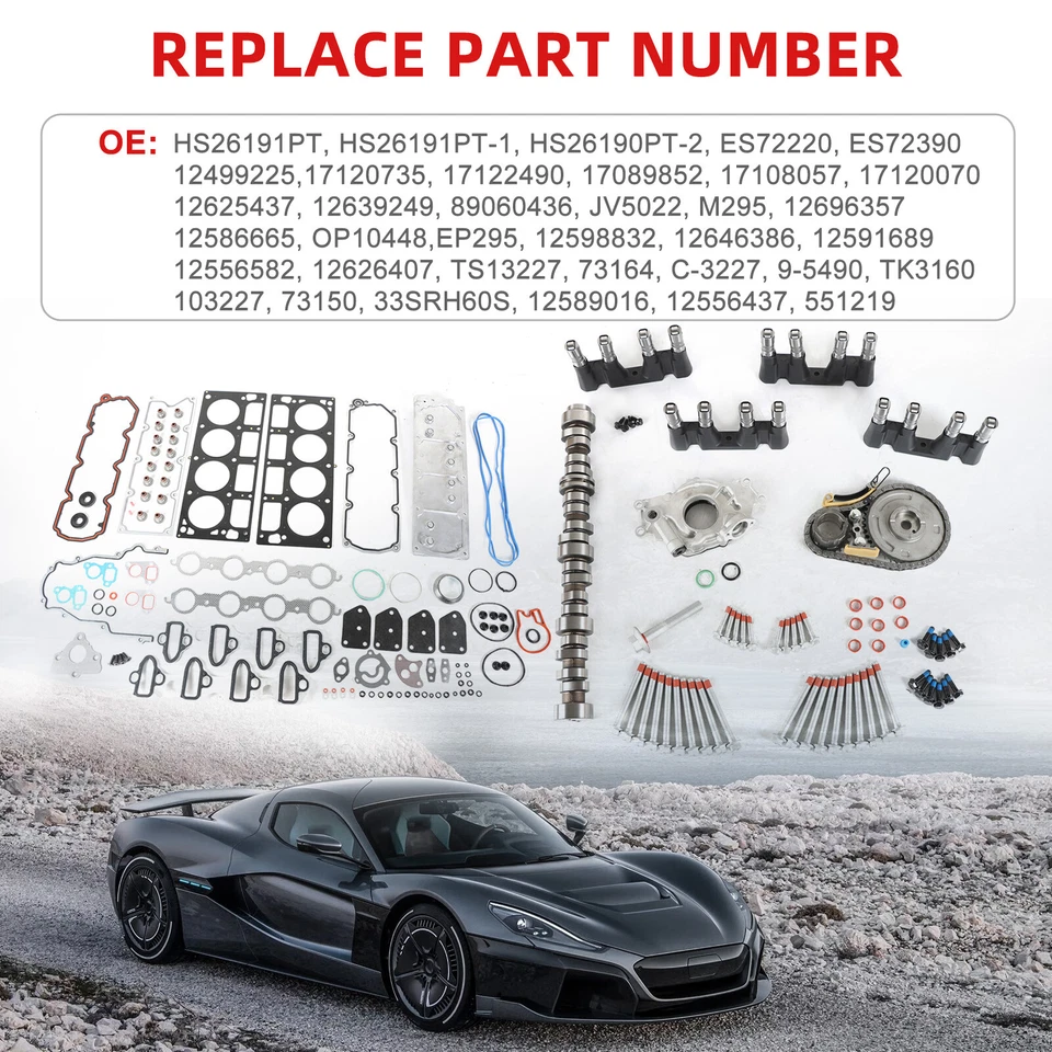 Juego de elevadores de árbol de levas de repuesto NO AFM DOD para Chevrolet GM 2007-2013 5,3 L NUEVO Foto 3 de 4