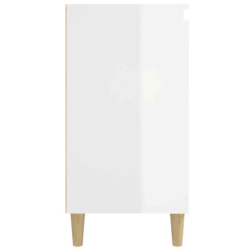High Gloss Bedside Table Drawers Storage Side Cabinets Wooden Nightstand White - Picture 7 of 12