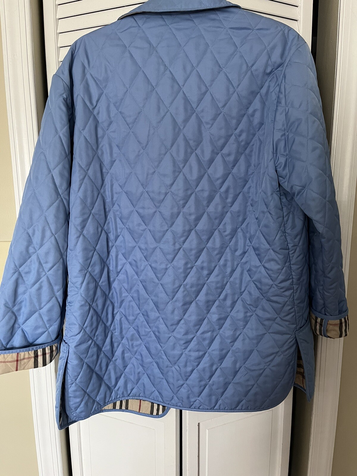 Burberry Fernleigh Quilted Field Jacket Women’s Blue Gem