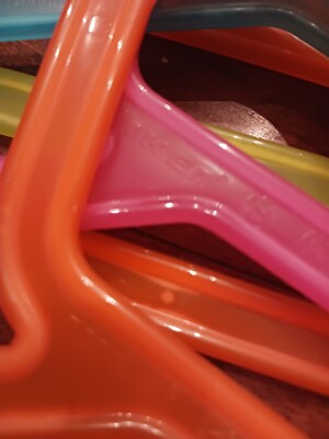 Lot of 23 Kids Hangers IKEA Bagis Multicolor White Plastic | eBay