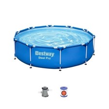 Kit Piscine hors sol tubulaire BESTWAY - Steel Pro™ - 305 x 76 cm - Ronde (Li...