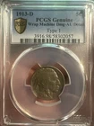 1913 d buffalo nickel type 1 Pcgs Au Detail Wrap Machine Dmg Looks Beautiful