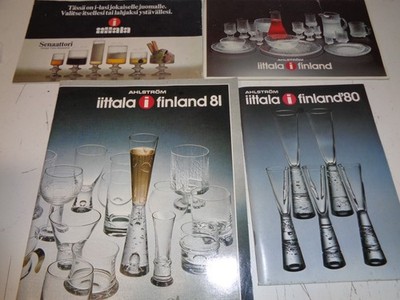 Iittala Finland Catalog Glassware Lot 1980's