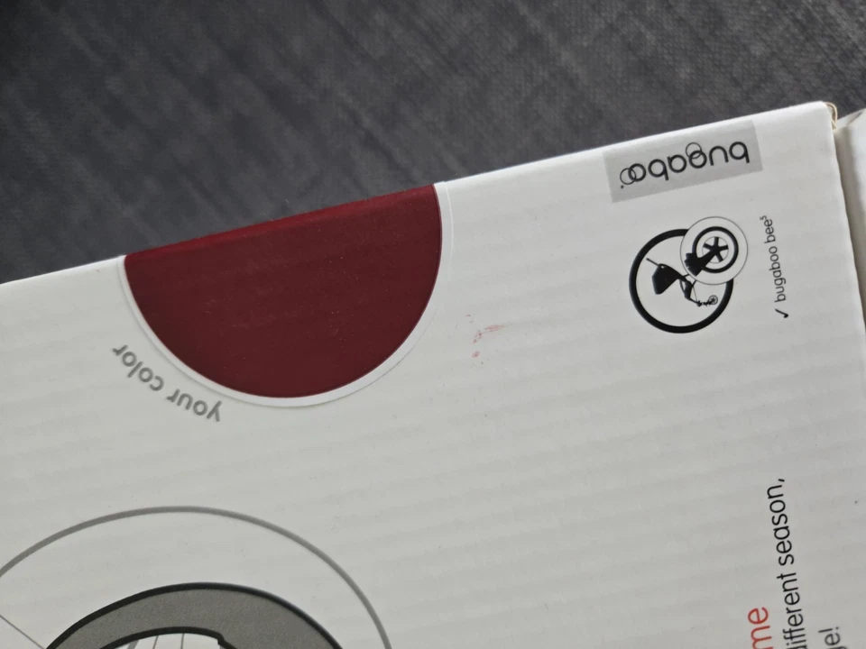 Brand New Bugaboo Bee5 dark red wheel caps - Image 4 of 4