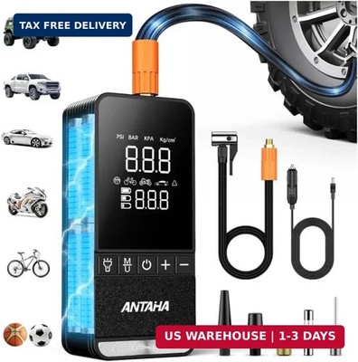 Tire Inflator Portable Air Compressor, 150 PSI Cordless Smart Air Pump for Car T