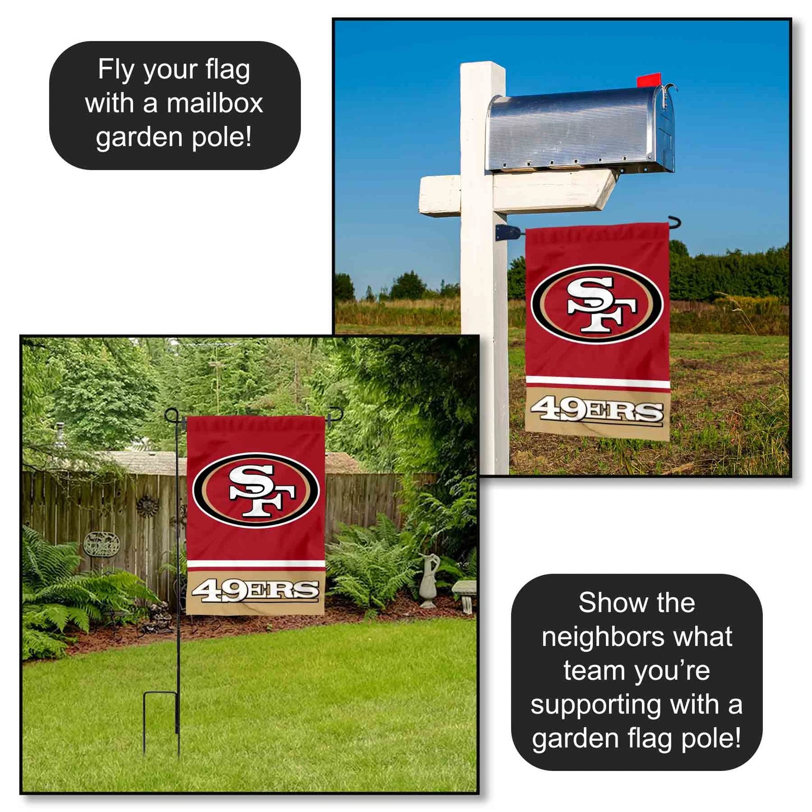 San Francisco 49ers Garden Flag and Yard Banner