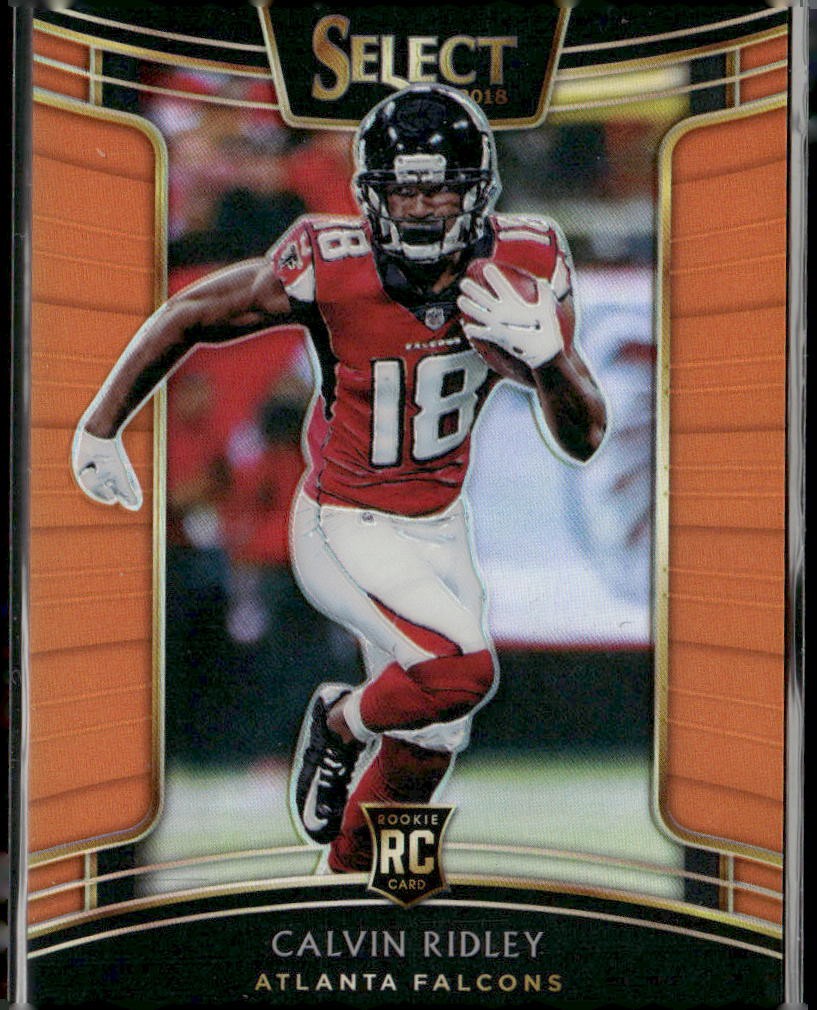 2018 Panini Select #57 Calvin Ridley Orange Prizm #/49