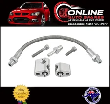 LS V8 Cylinder Head Coolant Steam Port Crossover Throttle Body Bypass Kit Silver