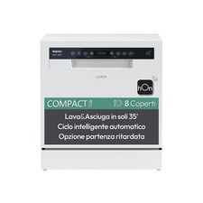 Candy Rapido CP 8F9FFW Lavastoviglie Compatta 8 Coperti 8 Programmi Lavaggio e