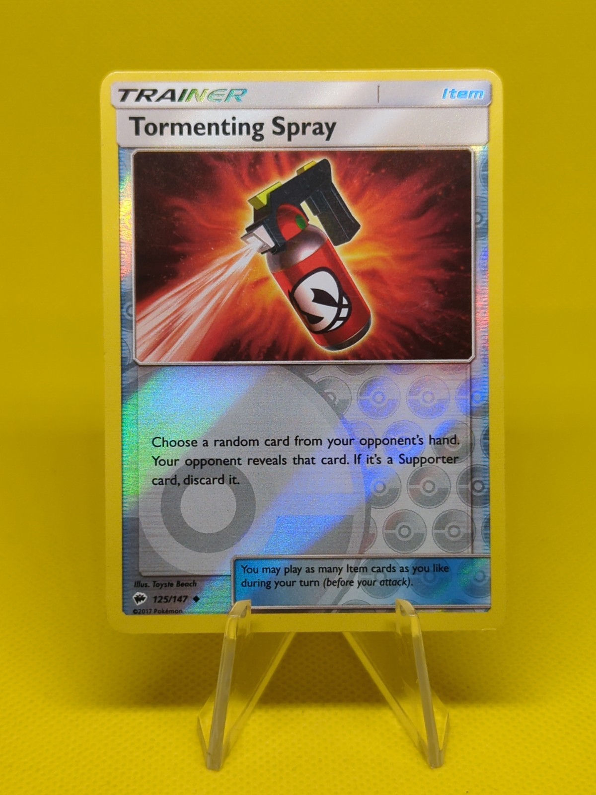 Pokemon - Tormenting Spray - 125/147 - Uncommon Reverse Holo