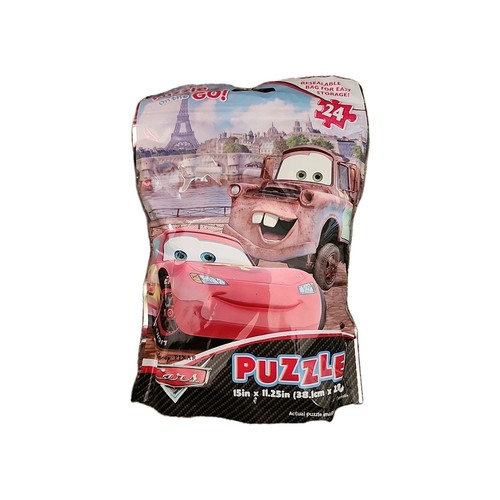 Cars Disney Pixar 24pcs Puzzle On The Go Ages 5+ 15" X 11.2" - Picture 1 of 4