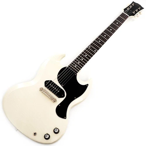 Gibson ML 1963 SG Junior Polaris White Lightning Bar Ultra Light Aged S/N 402003