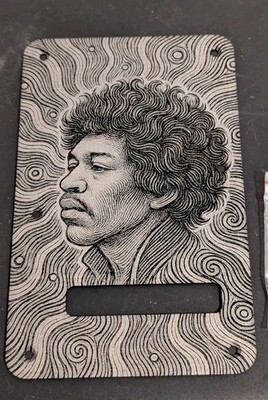 Custom Strat Back / Trem Plate Jimi Hendrix Pattern Fits Strat