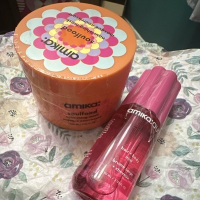 amika Soulfood Nourishing Mask & Hair Body Mist Vanilla Rose Sandalwood Set